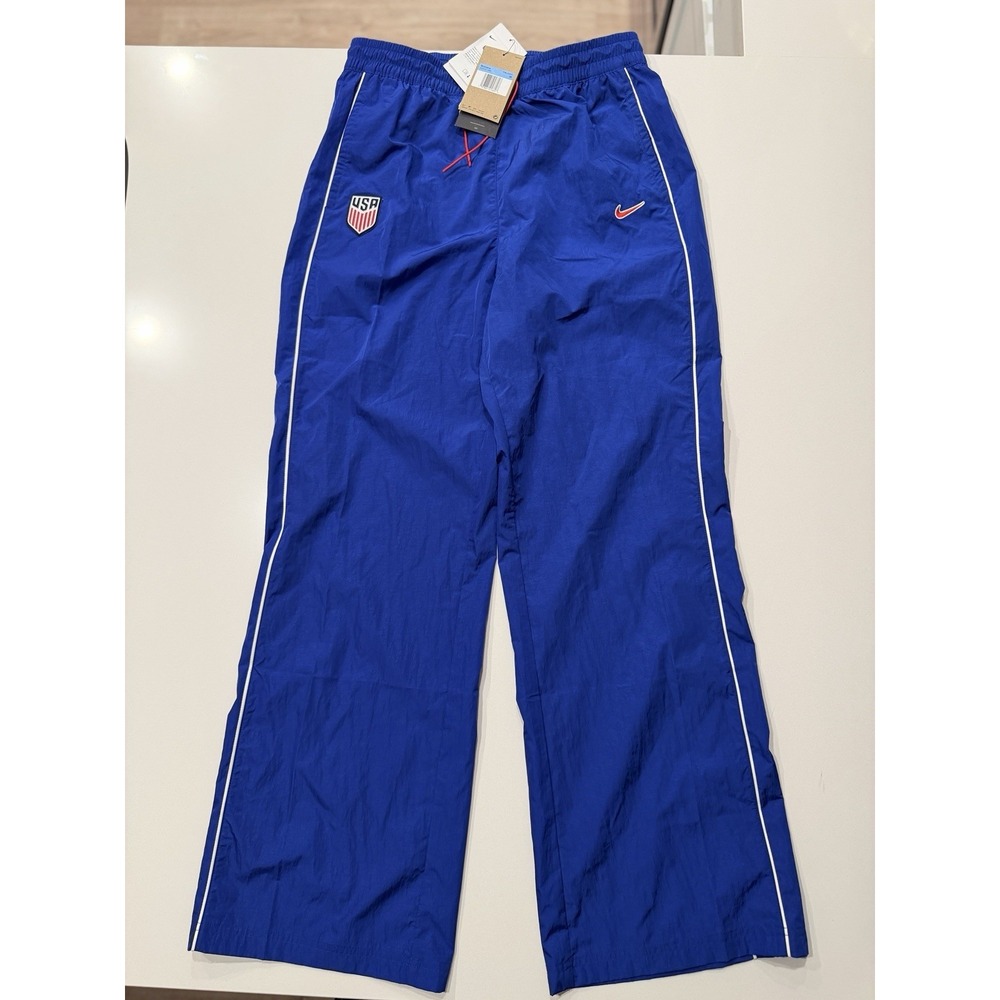 Nike USMNT Soccer Pants Blue HJ4101-495 USA Track Pants Womens Medium NWT